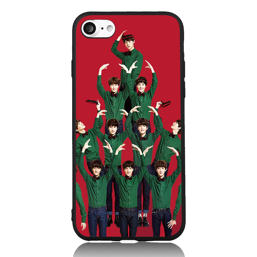 ũ Ʈ  EXO Korea Star Music Art for iPhone 6 6s 7 Plus ̽ TPU ȭ ̽ Ŀ  ȣ  /Christmas Tree Suit EXO Korea Star Music Art For iPhon